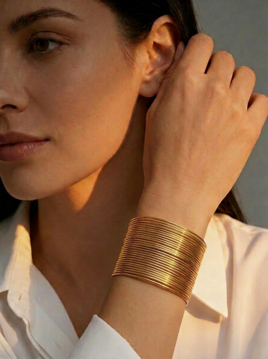 Golden Cuff - On Model