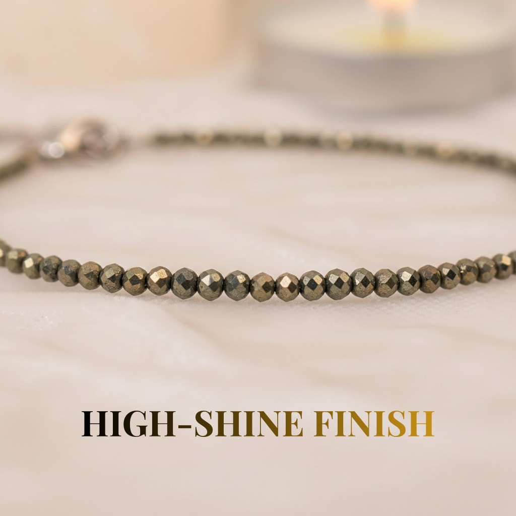 Raw Pyrite Anklet (Lab Certified)