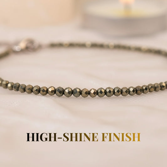 Raw Pyrite Anklet (Lab Certified)
