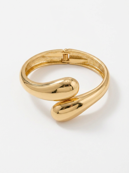 Gold Teardrop Bangle - Product Shot