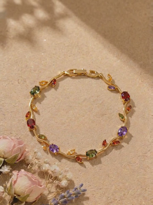 Multicolor Tulip Bracelet – video in dappled sunlight